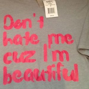 Women's Sm fits bigger clothes funny shirt NWT NEW